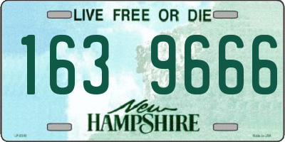 NH license plate 1639666