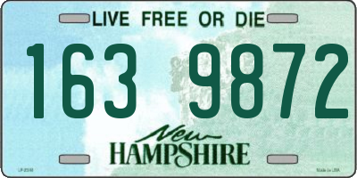 NH license plate 1639872