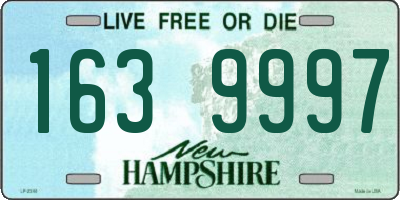 NH license plate 1639997