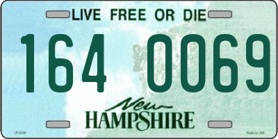 NH license plate 1640069