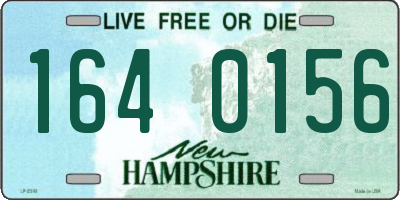 NH license plate 1640156