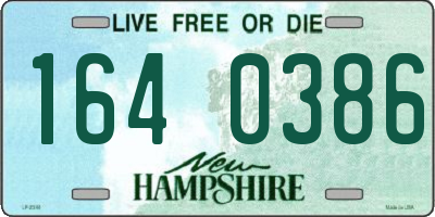 NH license plate 1640386