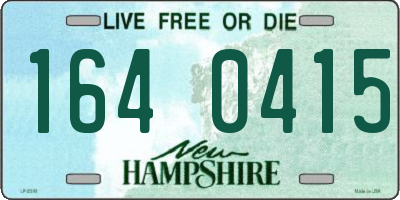 NH license plate 1640415