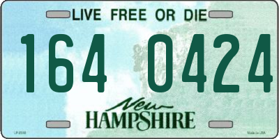 NH license plate 1640424