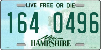 NH license plate 1640496