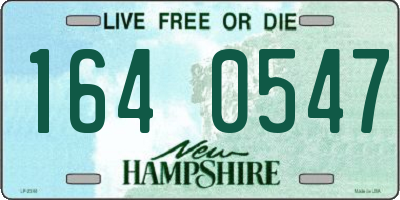 NH license plate 1640547
