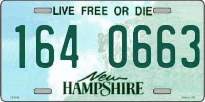 NH license plate 1640663