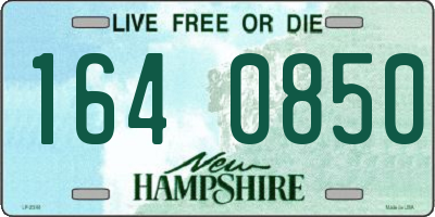 NH license plate 1640850