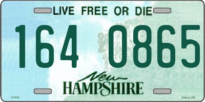 NH license plate 1640865