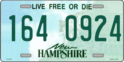NH license plate 1640924