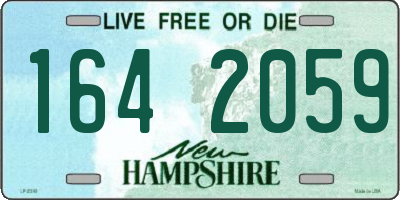 NH license plate 1642059