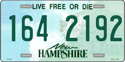 NH license plate 1642192