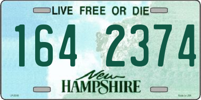 NH license plate 1642374