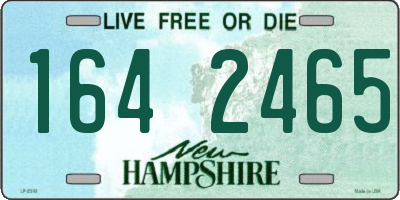NH license plate 1642465