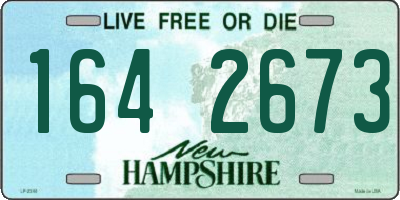 NH license plate 1642673