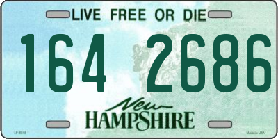 NH license plate 1642686