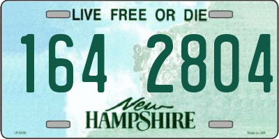 NH license plate 1642804
