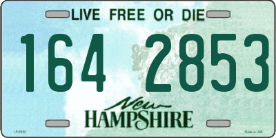 NH license plate 1642853
