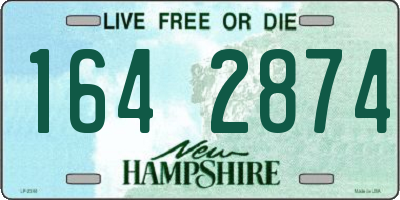 NH license plate 1642874