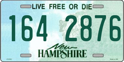 NH license plate 1642876