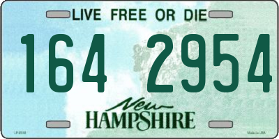 NH license plate 1642954