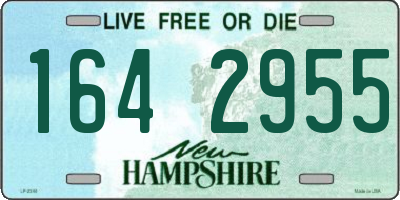 NH license plate 1642955