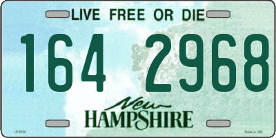 NH license plate 1642968