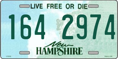 NH license plate 1642974