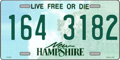 NH license plate 1643182