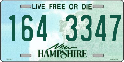 NH license plate 1643347
