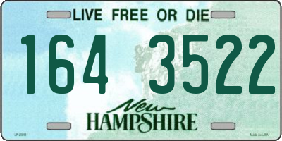 NH license plate 1643522