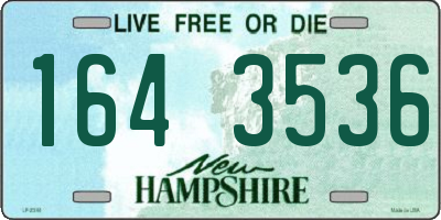 NH license plate 1643536