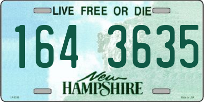 NH license plate 1643635