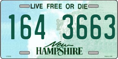 NH license plate 1643663