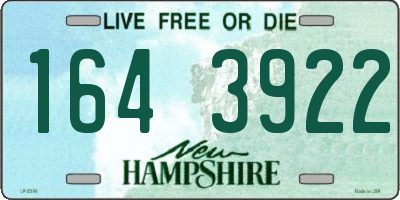 NH license plate 1643922