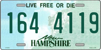 NH license plate 1644119