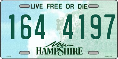 NH license plate 1644197