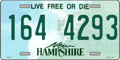 NH license plate 1644293