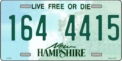 NH license plate 1644415