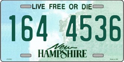 NH license plate 1644536