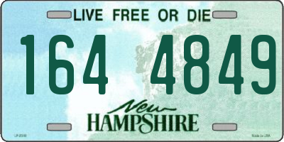 NH license plate 1644849