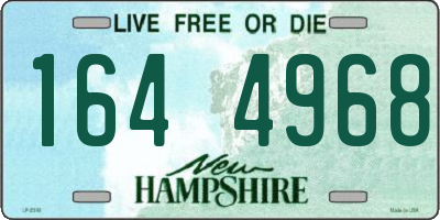 NH license plate 1644968