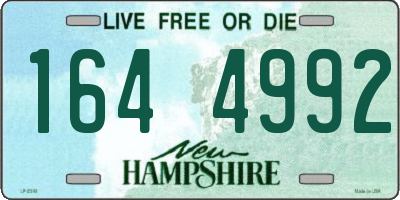 NH license plate 1644992