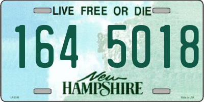NH license plate 1645018