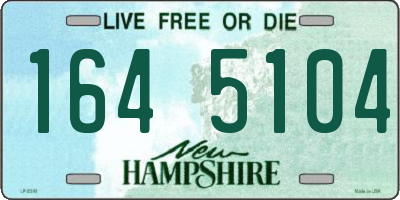 NH license plate 1645104