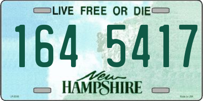 NH license plate 1645417