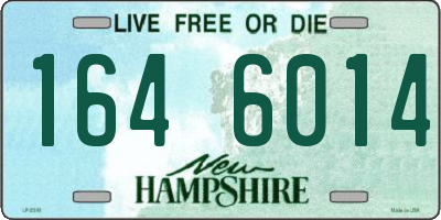 NH license plate 1646014
