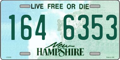 NH license plate 1646353