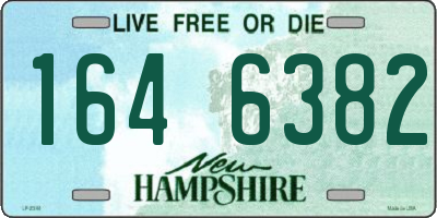 NH license plate 1646382