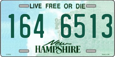NH license plate 1646513